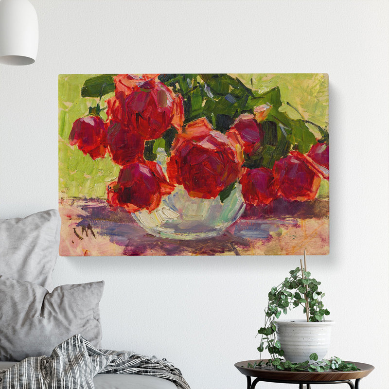 Roses by Carl Moll - Wrapped Canvas, 35cm H x 50cm W x 3cm D