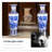 70.87"Jingdezhen ceramic hand-painted blue-and-white landscape floor-standing large vase decoration piece-1711566899