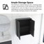 Armoire de salle de bain murale 26 "avec portes et tablette-1205906171