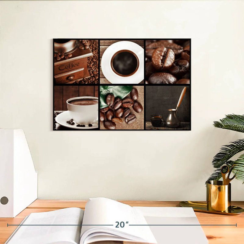 Yarlin Coffee Collage, 8" H x 12" W