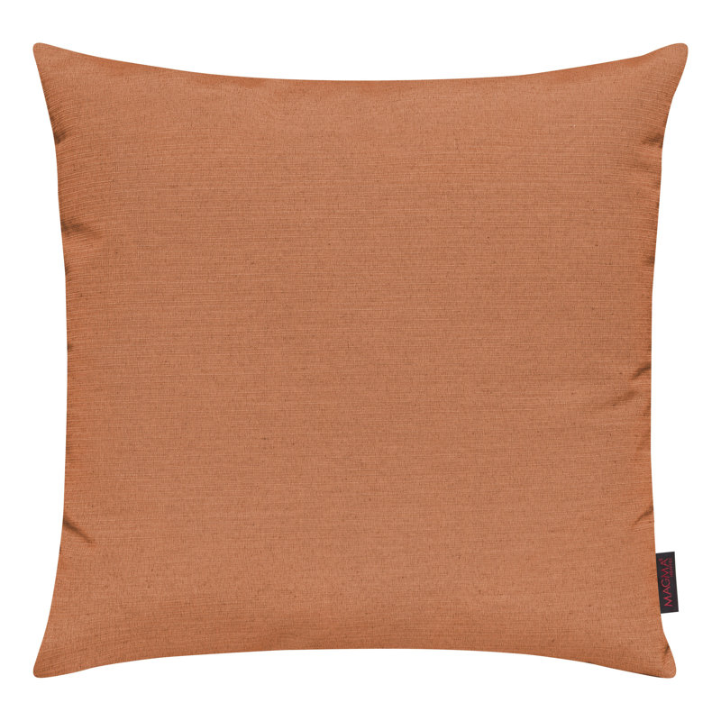Fino Reversible Throw Pillow, 19" x 19", Orange