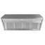 48" 1200 CFM Ducted Wall Mount Range Hood in Silver