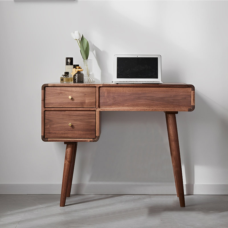 Japanese simple style solid wood dressing table