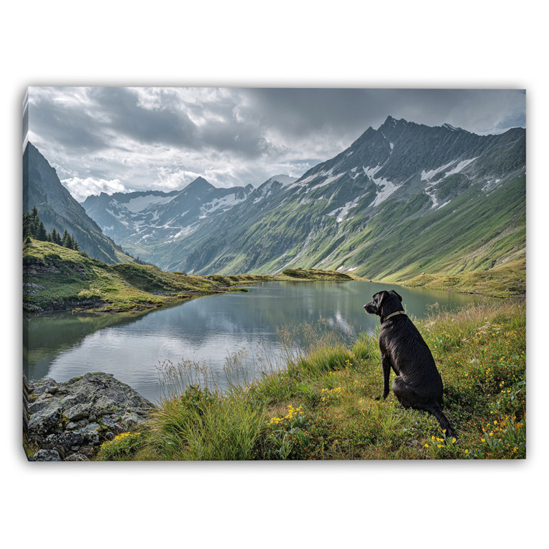 Ophelia & Co. Alpine Lake Reflections Wrapped Canvas Wall Art | Wayfair