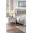 Classic Luxury Look Silver 1Pc Nightstand Wooden Bedside Table Drawers W Mirror Glass Panel Bedroom Furniture