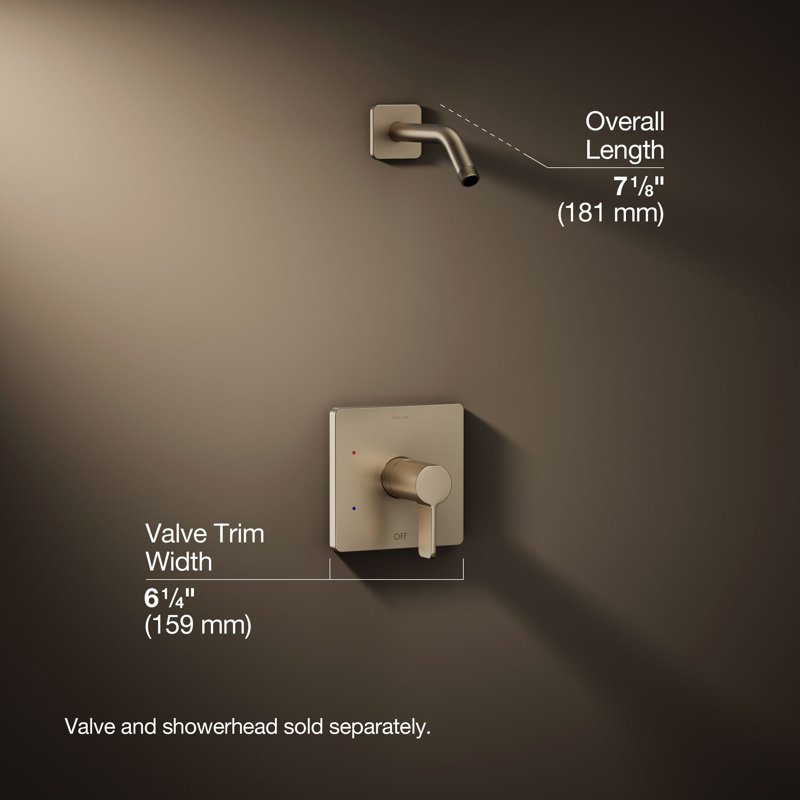 Parallel Shower Trim Set, Vibrant Brushed Bronze