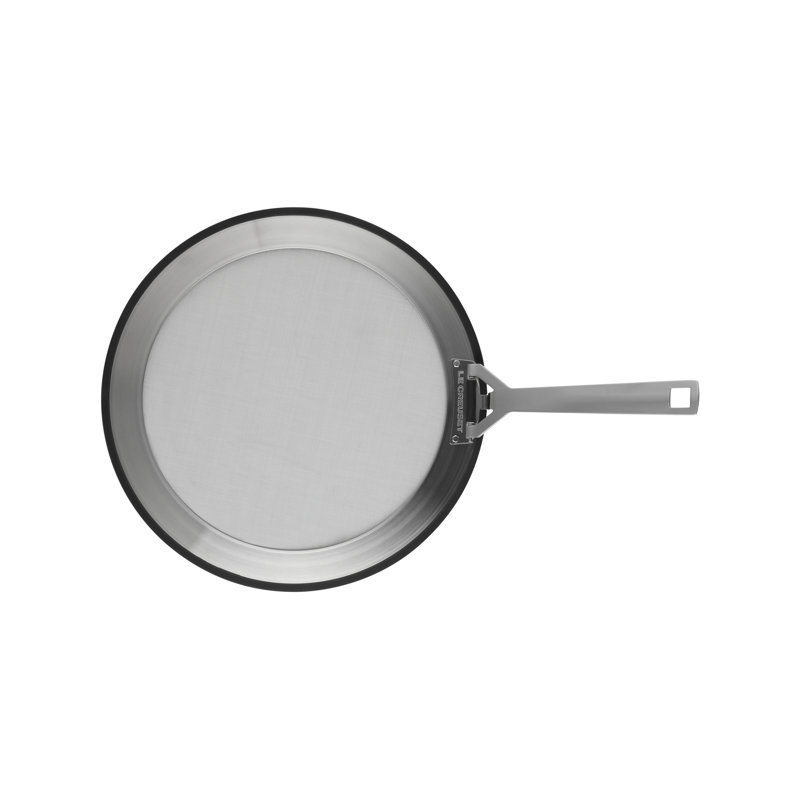 Stainless Steel Splatter Guard with Silicone Trim, 12.25"