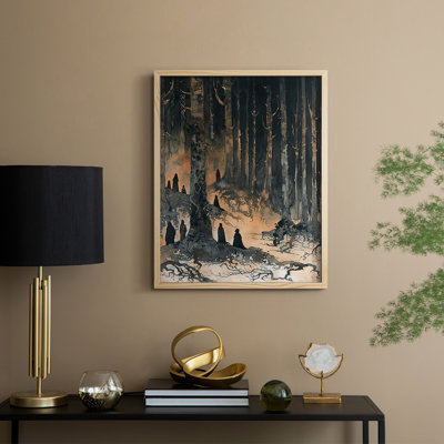 «Christmas Holiday Art DCXLII», reproduction d'art encadrée - bois massif