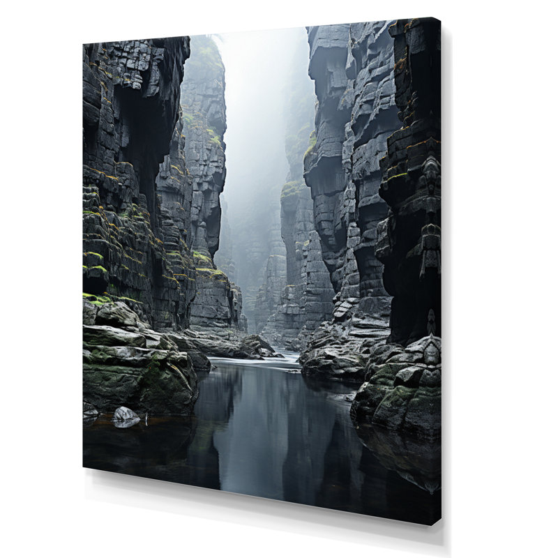 «Barbesco Canyon Enigmatic Profondeurs II», reproduction sur toile, H 44 po x l 34 po x P 1,5 po, Toile tendue