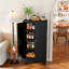 Armoire de cuisine Mikenlee en métal noir - Étagères autoportantes réglables pour la cuisine, le garde-manger et la salle de bain-1486349823