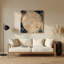 Art mural en métal beige Space Space
