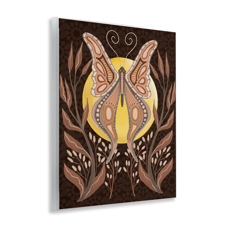 Moth & Moon Botanicals Wall Plaque Art by Regina Moore