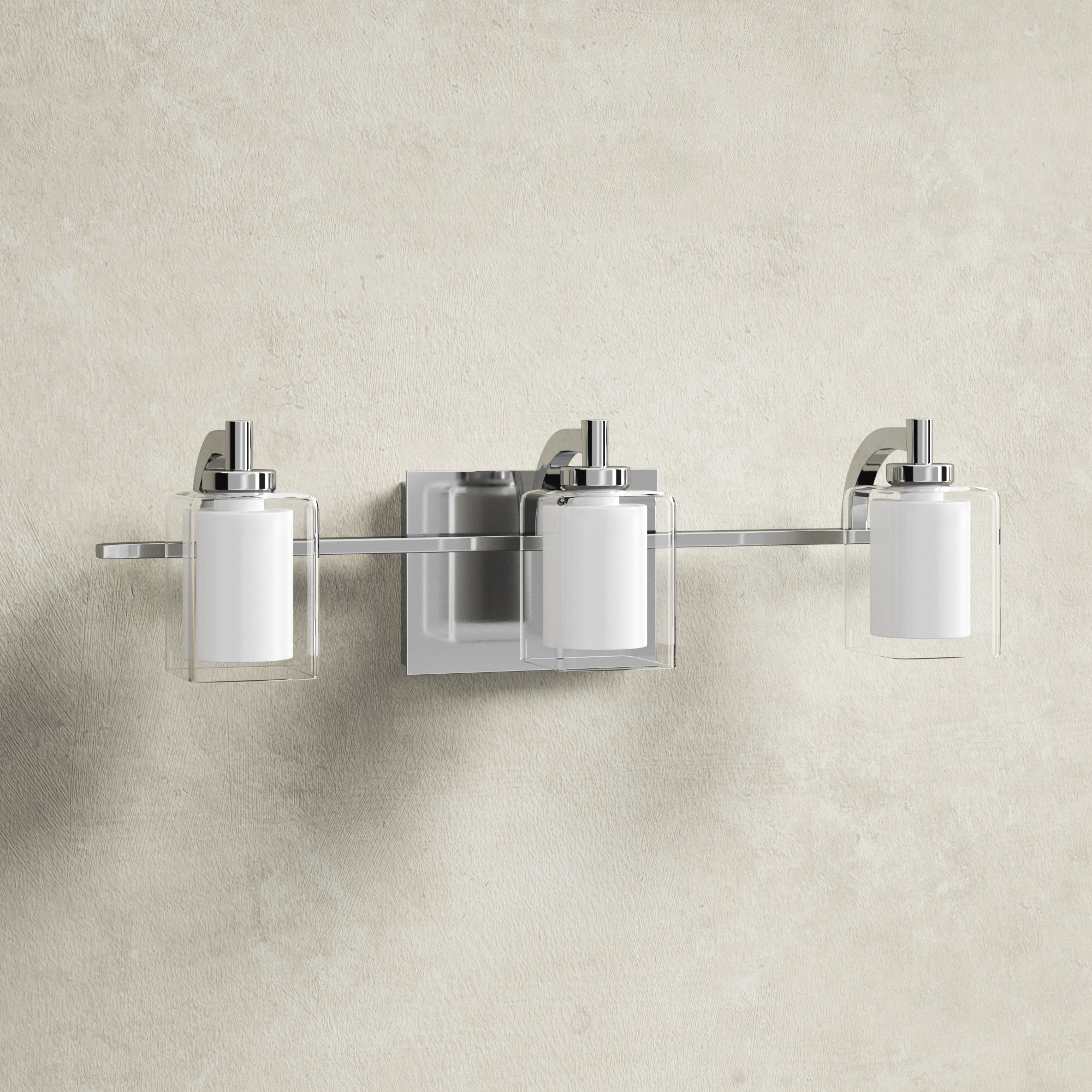 Amberley 3 Light Dimmable Vanity Light, Polished Chrome