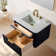 Liljan 30'' Wall-Mounted Single Bathroom Vanity with Engineered Stone Top