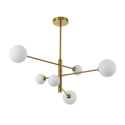 Sartain 4 - Light Gold Sputnik Pendant