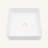 15.69"X15.69" White Ceramic Square Vessel Bathroom Sink