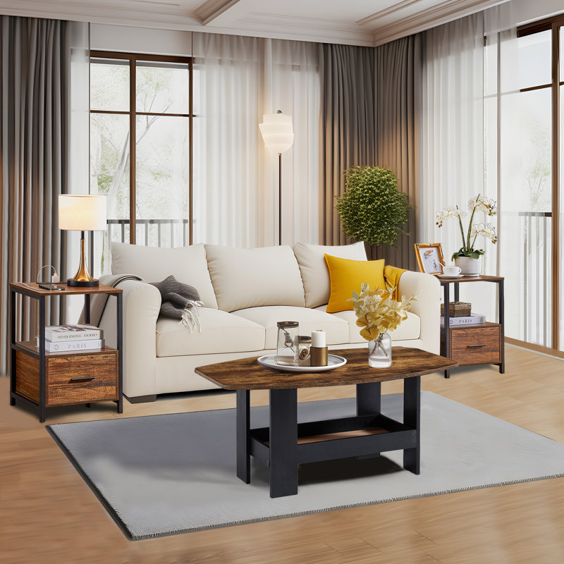 Ensemble de 3 tables basses