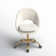 Louise Velvet Modern Task Chair with Ergonomic Design