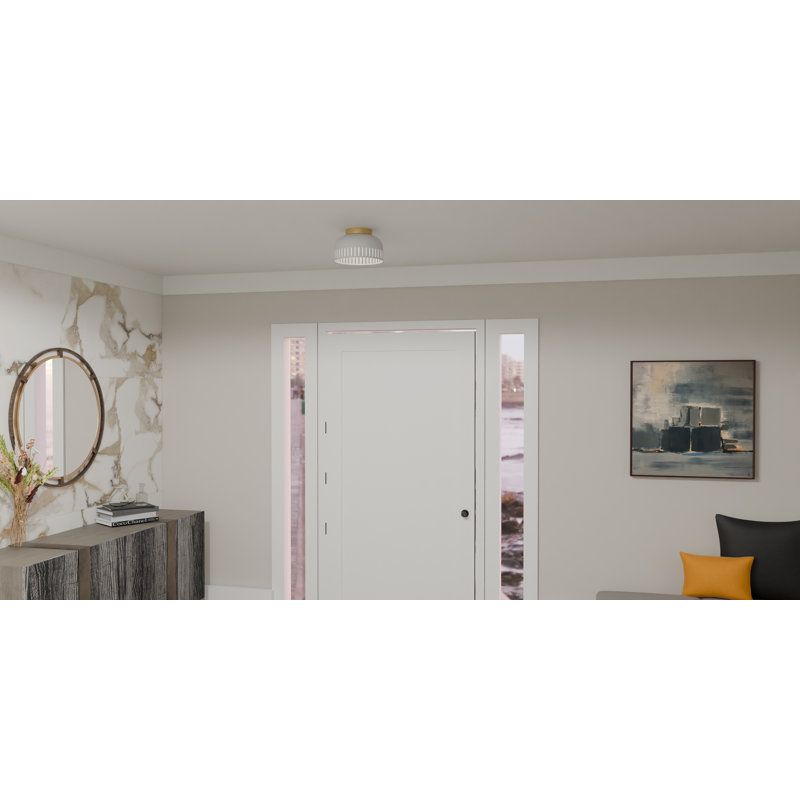 Firebaugh Flush Mount, White