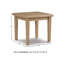 Table de bout en bois massif Gundrath