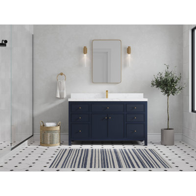 Meuble-lavabo double 60 po