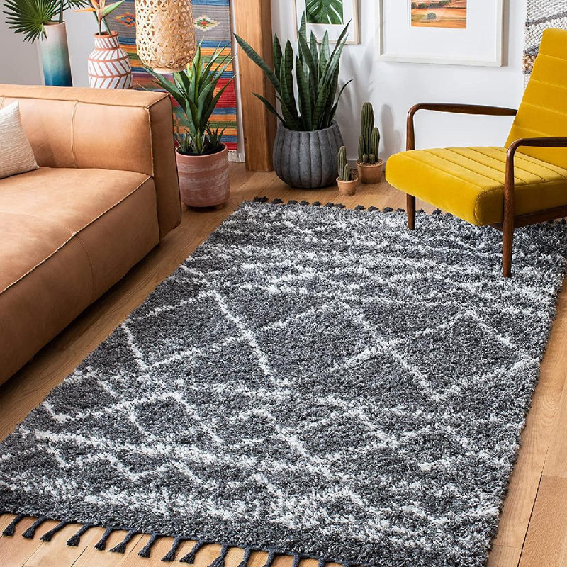 Gilley Pro Lux Shag 400 Performance Southwestern Rug, Rectangle 8' x 10'