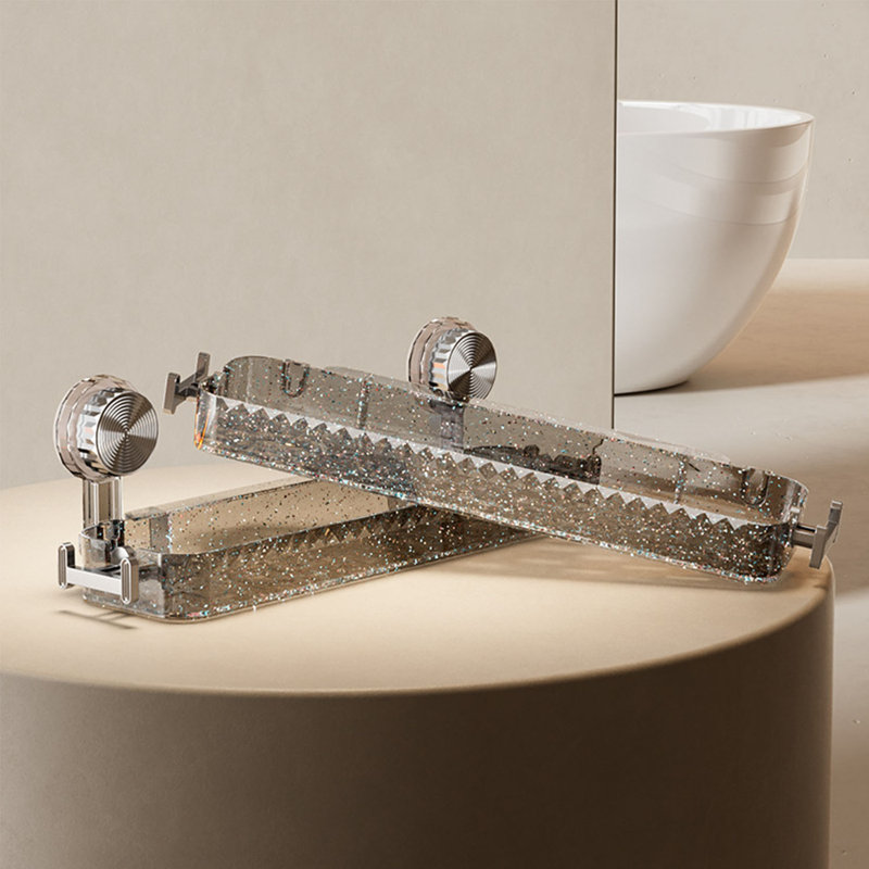 Support de douche à ventouse, Gris