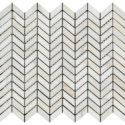 Carreaux de mosaïque en marbre et chevron en marbre