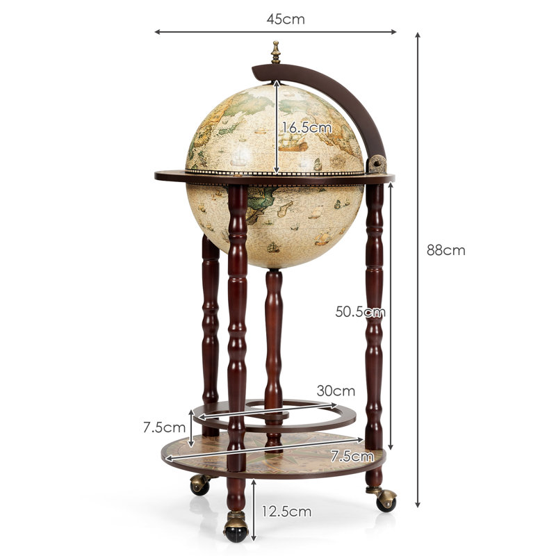 Craven Solid Wood Bar Cart