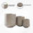 Kante Round Concrete Planters, Outdoor Indoor Pots Containers with Drainage Holes Set-1343578183