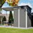 Durable 5X3ft Galvanized Steel Shed & Gazebo Combo, Easy Assembly Lean-To Storage With Open Pergola, All-Weather 2-In-1 Garden Shed For Tool Storage, Patio, Backyard