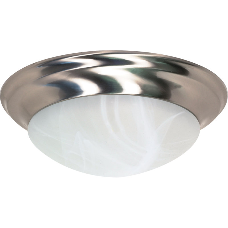 Deise Glass Flush Mount, 6" H x 17" W / No