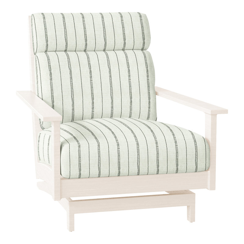 Chaise longue d'extérieur Kennebunkport, Huître, Chambray Rollo, Pas de passepoil + bourre standard