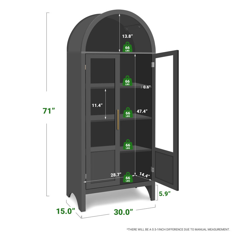 Armoire de rangement Mid-Century, Noir