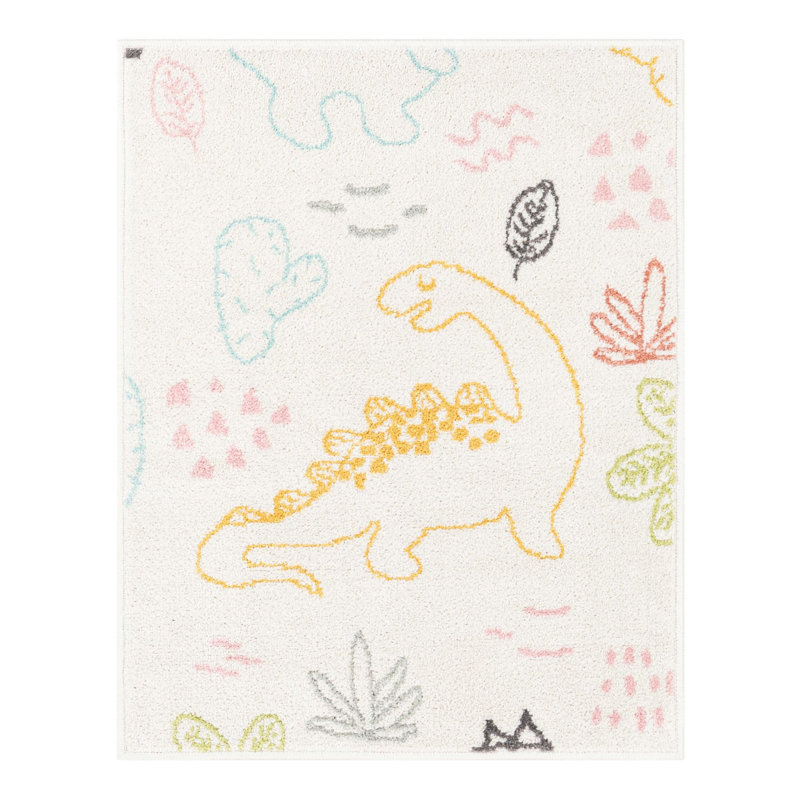 Whimsy Machine Woven Polypropylene Plastic Rug, Rectangle 2'2" x 2'11"