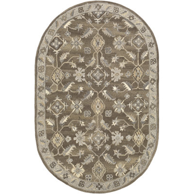 Tapis brun foncé / gris anthracite Soho