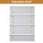 Altizer 72" H - 76.5" W Closet System With 4 Drawers And 3 Adjustable Shelves
