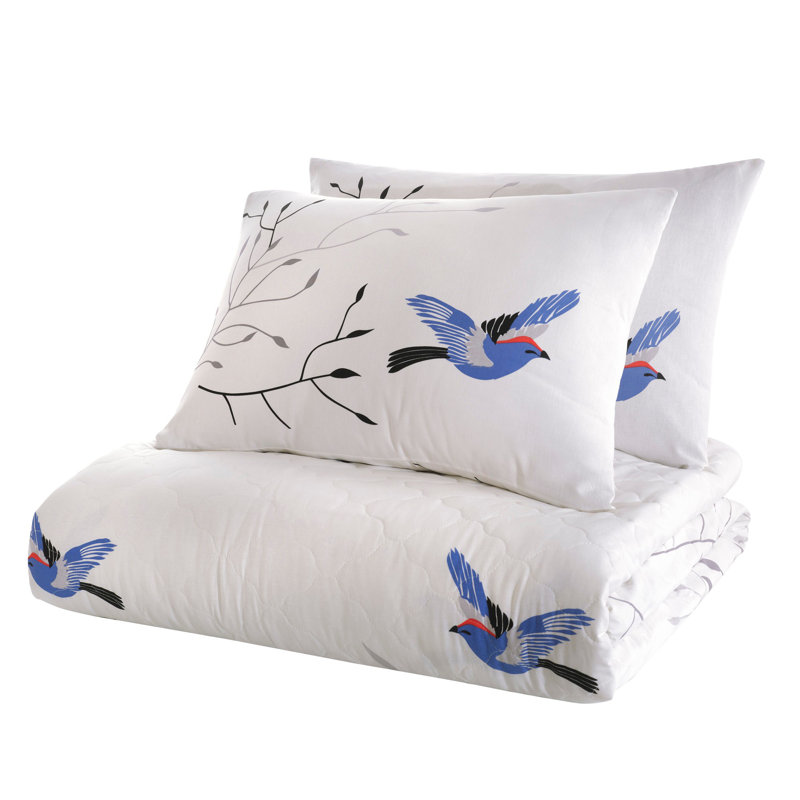 Cotton Floral Coverlet Set
