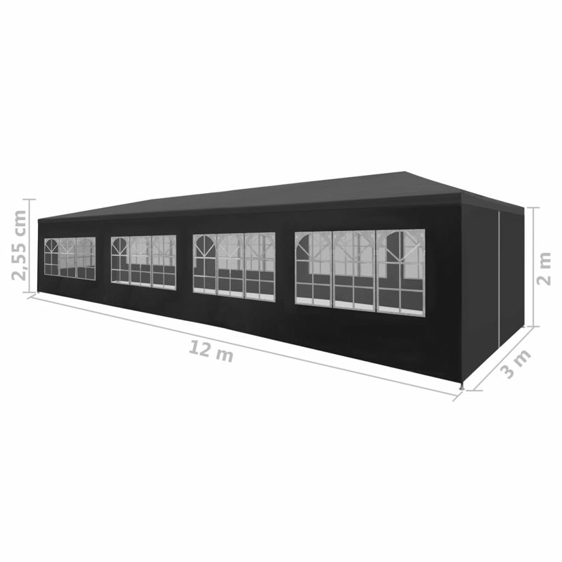 Party Tent, Anthracite, 12m x 3m
