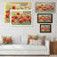 «Color Red Poppy Flowers», peinture sur toile encadrée-1614439954-1614439959