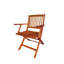 Ensemble de salle à manger pliable pour patio, 4 chaises pliantes, intérieur et extérieur universel, teck