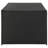 Outdoor Storage Box With Gas Lift, 71 Inch Rectangular, Black Rattan