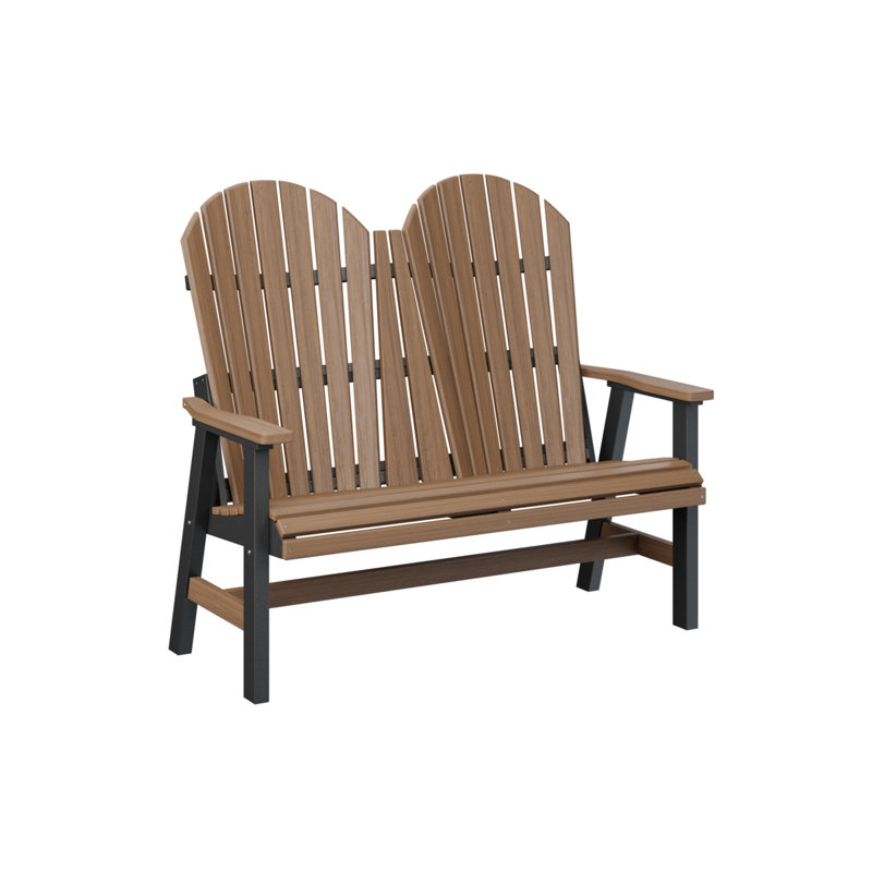 Causeuse Berlin, Antique Mahogany Top/Black Base