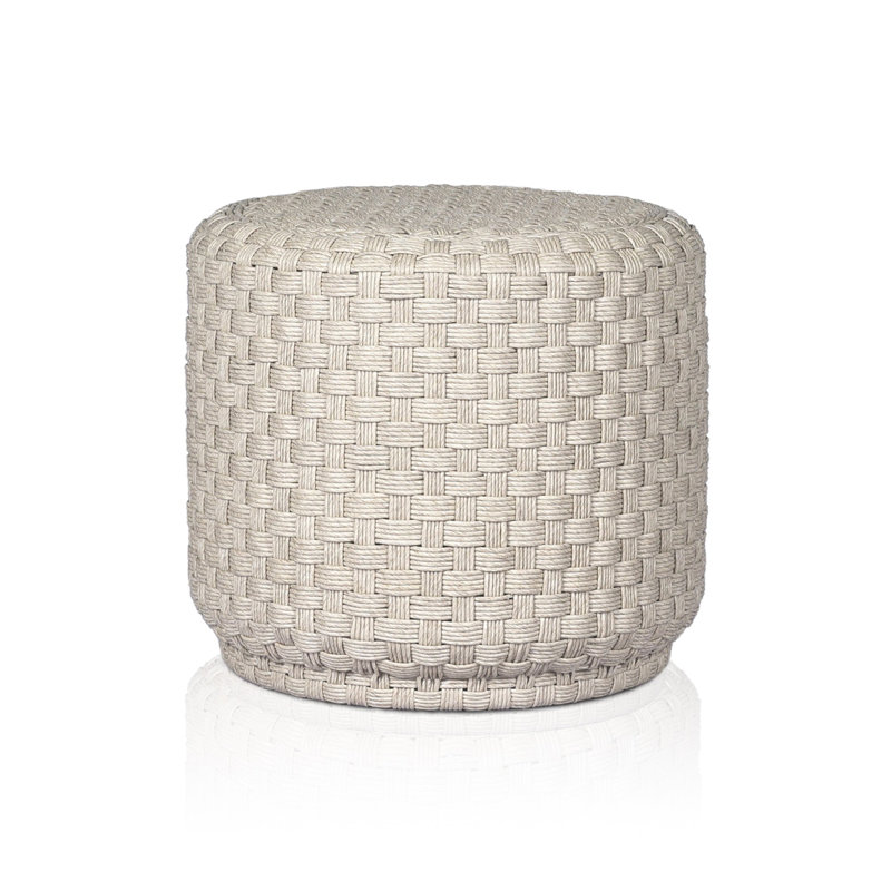 Venetia Outdoor End Table, Vintage White