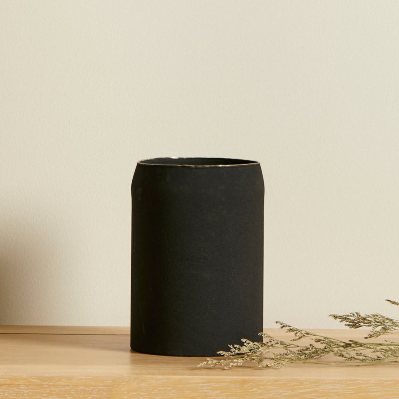 Shonagh Iron With Black Powder Coating Jar, 17cm H x 13cm W x 13cm D