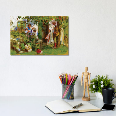 Family Gathering by John Haskins - Wrapped Canvas Painting
