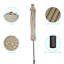 Parasol d'extérieur à DEL 9 pi Mirela pour terrasse, bord de piscine et patio Mirela-1417856742