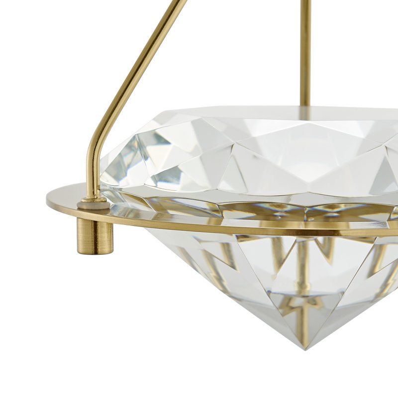 Luminaire suspendu géométrique à 1 lumière Shumake