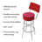 Swivel Upholstered Counter Stool with Metal Frame