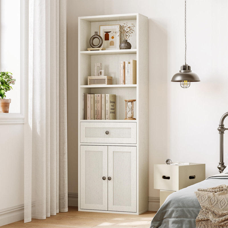 164.2cm H x 48cm W Bookcase, White